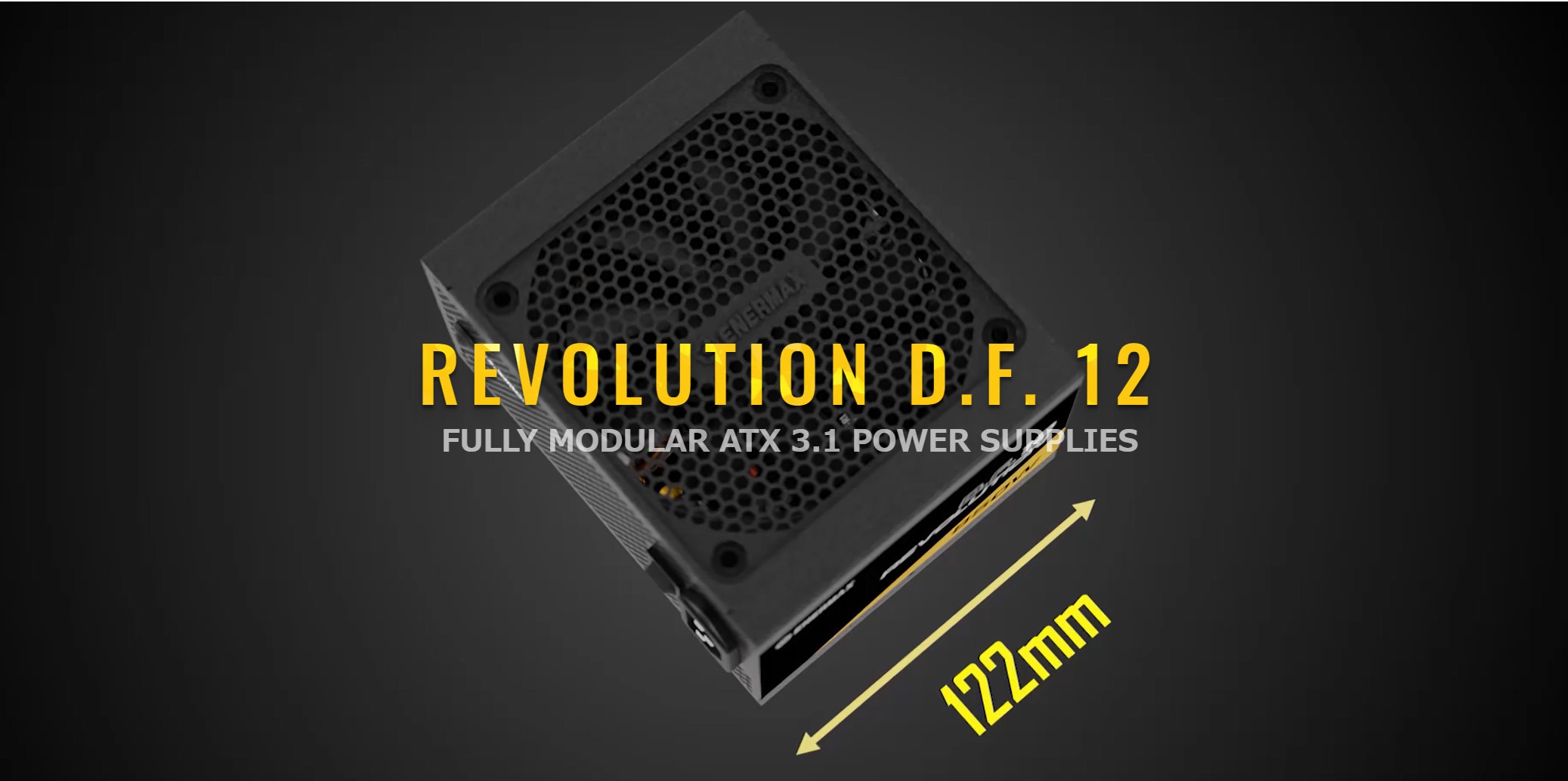 ATX3.1準拠・12V-2x6コネクター搭載、奥行きわずか122mmの電源ユニット「REVOLUTION D.F. 12」が発売｜株式会社アユート  PCパーツ・VR・オーディオ等周辺機器 総合代理店